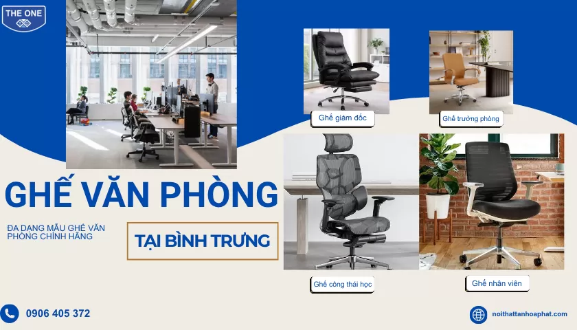 Mua Ghế Văn Phòng Tại Phường Bình Trưng Chính Hãng