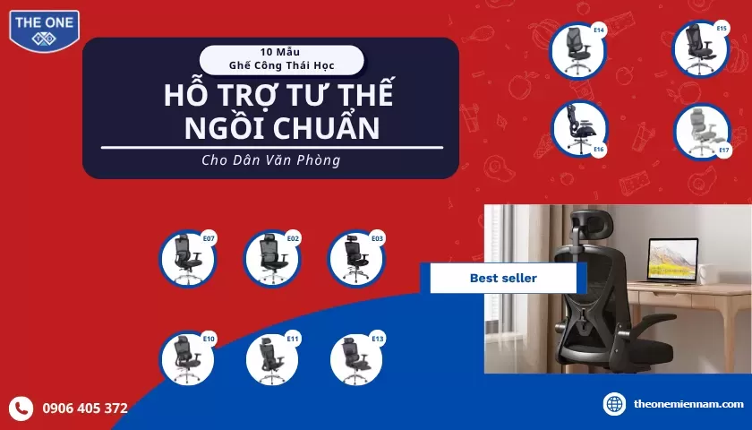Gợi Ý 10 Mẫu Ghế Công Thái Học Phù Hợp Cho Dân Văn Phòng