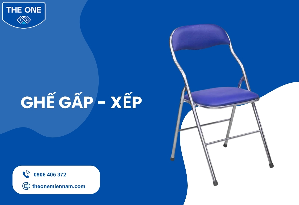 Ghế gấp, xếp - Giải pháp linh hoạt cho không gian hạn chế
