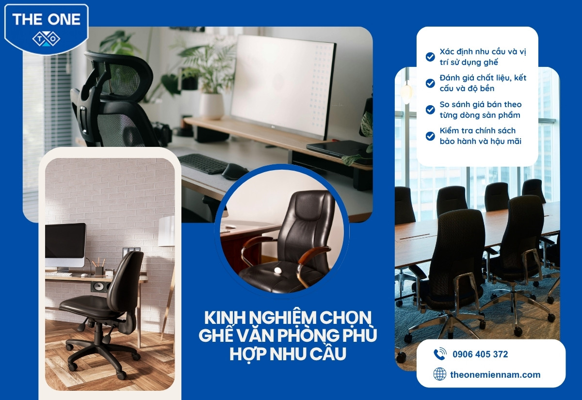 Kinh nghiệm chọn ghế văn phòng phù hợp nhu cầu