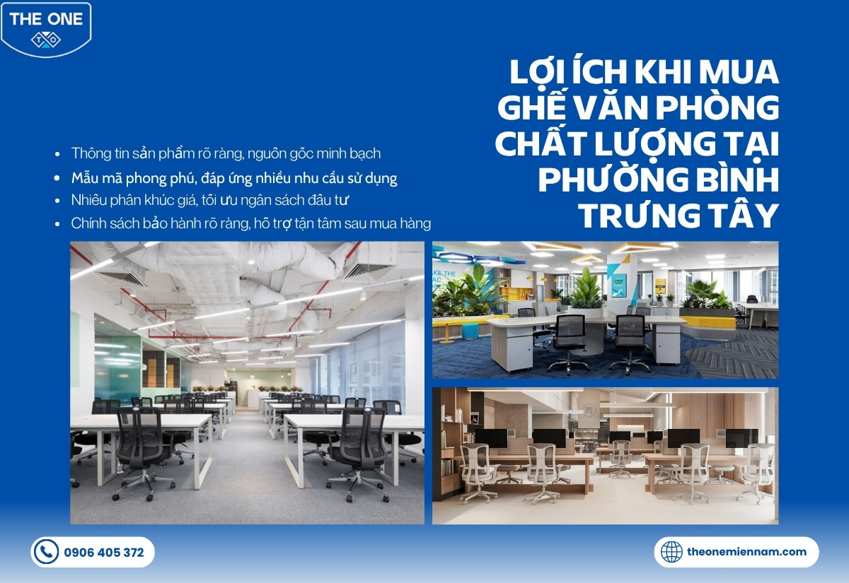 Lợi ích khi mua ghế văn phòng chất lượng tại Phường Bình Trưng Tây
