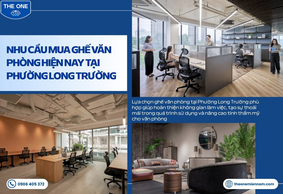 Nhu cầu mua ghế văn phòng hiện nay tại Phường Long Trường