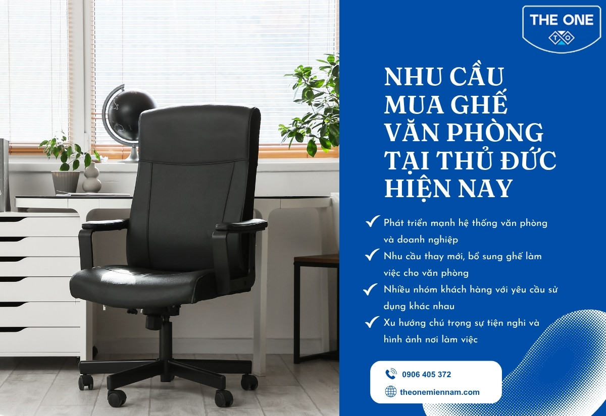 Nhu cầu mua ghế văn phòng tại Thủ Đức hiện nay
